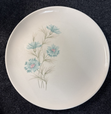Vintage Taylor Smith & Taylor TST Ever Yours Dinner Plate Blue Flowers