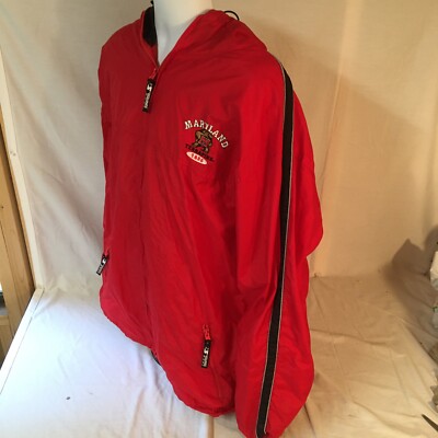 Starter Mens Lined Windbreaker Jacket XL UMD Maryland Terps