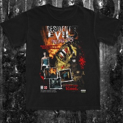 Re-sident evil 3 Bootleg Tee Unisex Short Sleeve Shirt  S-5XL