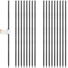 Rebar Stakes 36 inches 16-Pack Concrete Form Stakes Straight 3/8" Diameter Re...
