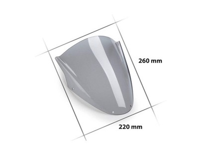 Puig Tourenscheibe Windschild Windschutzscheibe für Ducati Monster 1100 (09-10)