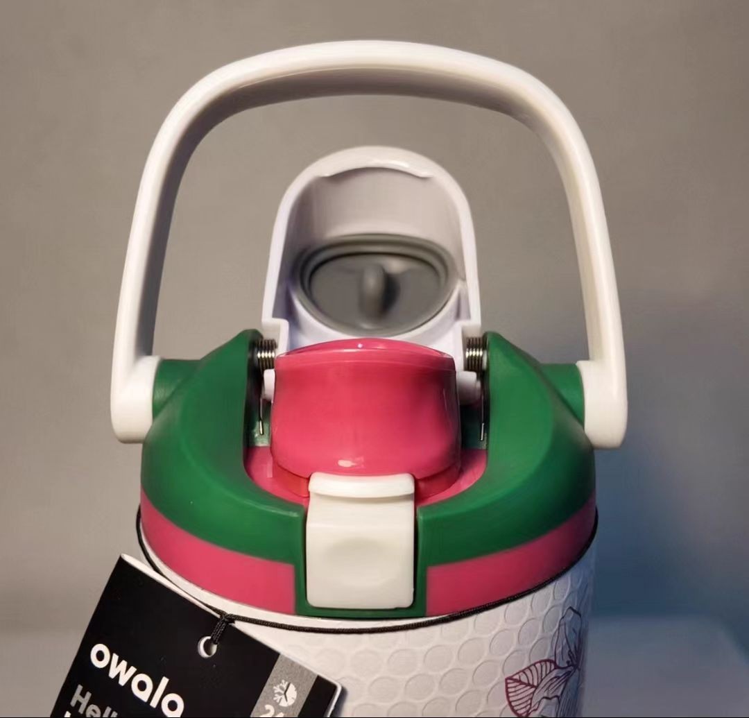 Bottiglia Owala Azalea Edizione Limitata – 30 Oz, Chiusura Flip Lock, Maniglia, Spedizione USA