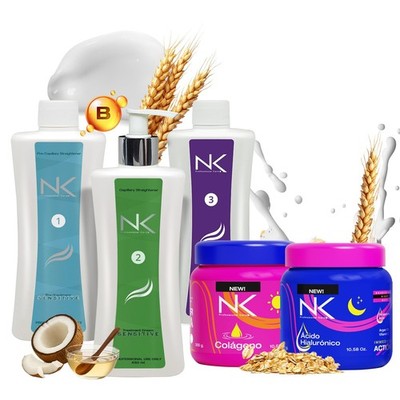 NK Sensitive Keratin Hair Straightening Treatment Vegan Formaldehyde Free (15oz)