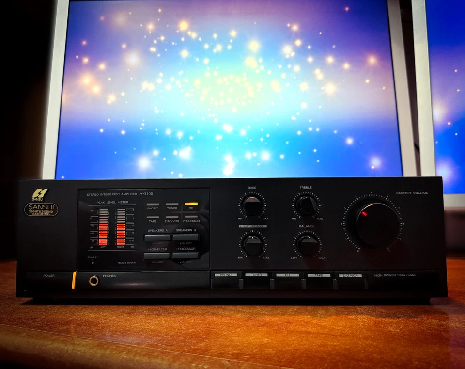SANSUI A-3100 🌈RaRe🌈 Vintage Stereo Integrated Amplifier - Image 2 of 4