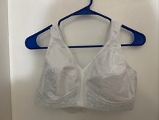 Playtex White Floral 18 Hour Ultimate Shoulder Comfort Bra Size 40B Style 4693