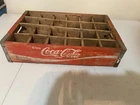 Vintage Coca-Cola Wooden 24 Bottle Crate Enjoy Coke Red Original Patina