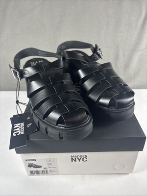 Madden NYC Fisherman Block Heel Sandals Womens Size 8.5
