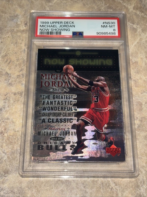 1999 Michael Jordan Upper Deck Now Showing Psa 8