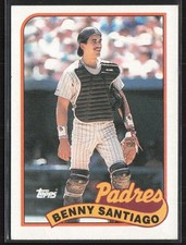 1989 Topps Benny Santiago San Diego Padres #256