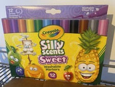 Crayola Silly Scents Sweet Washable Chisel Tip Markers 12 Pack Multicolor