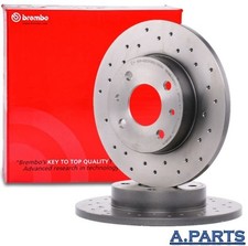 BREMBO BREMSSCHEIBEN GELOCHT 240MM HINTEN FIAT ABARTH ALFA ROMEO 145 FORD LANCIA
