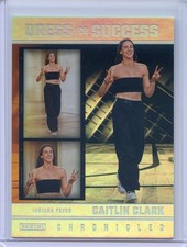 2025 Panini Caitlin Clark Chronicled #68 DRESS FOR SUCCESS SILVER HOLO