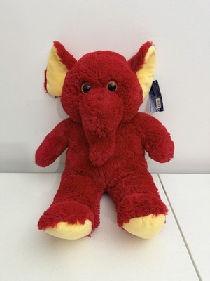 18  Kellytoy Animal Red Stuffed Plush Elephant NWT