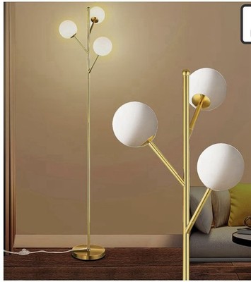 Globe Mid Century Tree Floor Lamp with 3 Light Bulbs,70in Tall, Standing Floor..