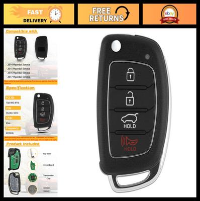 Key Fob Replacement for Hyundai Sonata 2014-2017 Keyless Entry Remote Control
