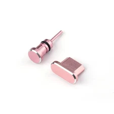 2 Pcs Anti Dust Plug Set For USB Port And 3.5mm Earphone Jack