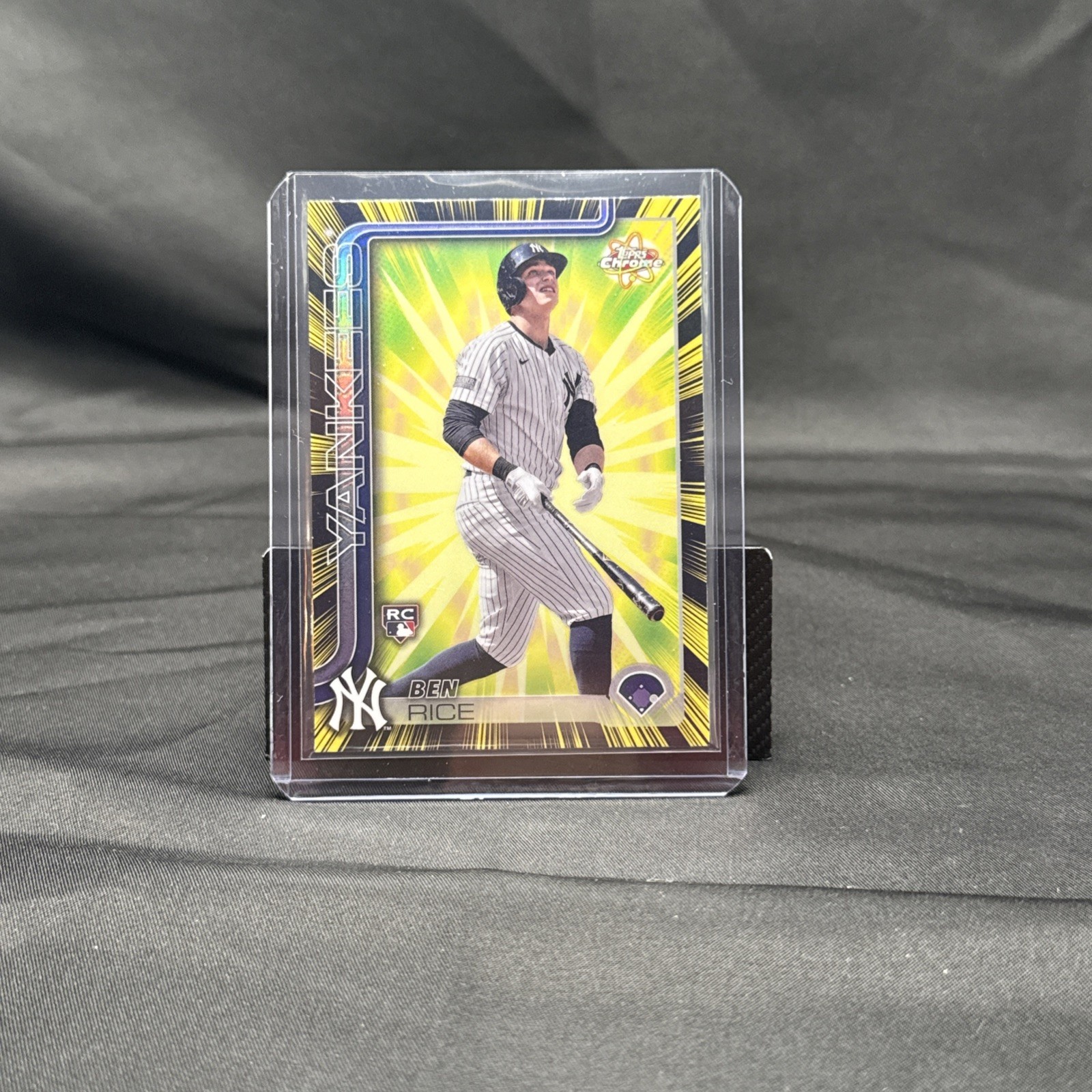 2025 Topps Chrome Ben Rice Radiating Rookies #RR-15 New York Yankees