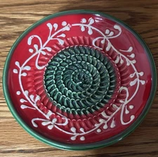 Evergrate Spanish Ceramic Grater Plate, Garlic Ginger