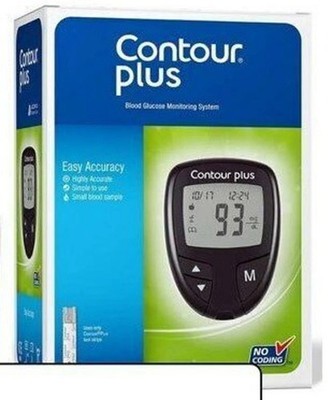 Contour Plus Blood Glucose Monitoring System with Contour Plus 25 Strip Free