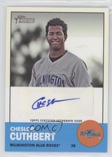2012 Topps Heritage Minor League Edition Real One Cheslor Cuthbert Auto 1c7