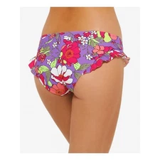 HULA HONEY Ruffled Impressionist Hipster Bikini Bottom Size XS