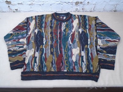 Protege Collection Coogi Style Crewneck Sweater L Multicolor 90s Multicolor  