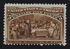 CKStamps: US Stamps Collection Scott#234 5c Columbian Mint NH OG