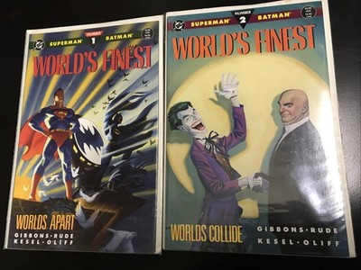 DC Comics World s Finest #1 Worlds Apart #2 Worlds Collide Superman Batman Joker