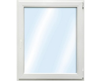 ARON Basic+ Kunststofffenster 1 Flügelig (Dreh-Kipp) 100x125 cm RAL 9016 verkehr