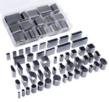 Leather Hole Punch Tool Set - 52 Shape Cutter for DIY Crafts, Belts  More
