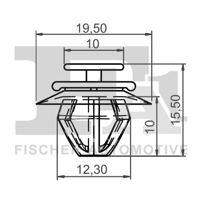 CLIP TRIMPROTECTION STRIP 21-40021.10 FOR PEUGEOT BIPPER/TEPEE BOXER/Van/Bus
