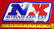 LARGE 11" NITROUS EXPRESS Window Decal Sticker NX Nitrous Oxide Systems