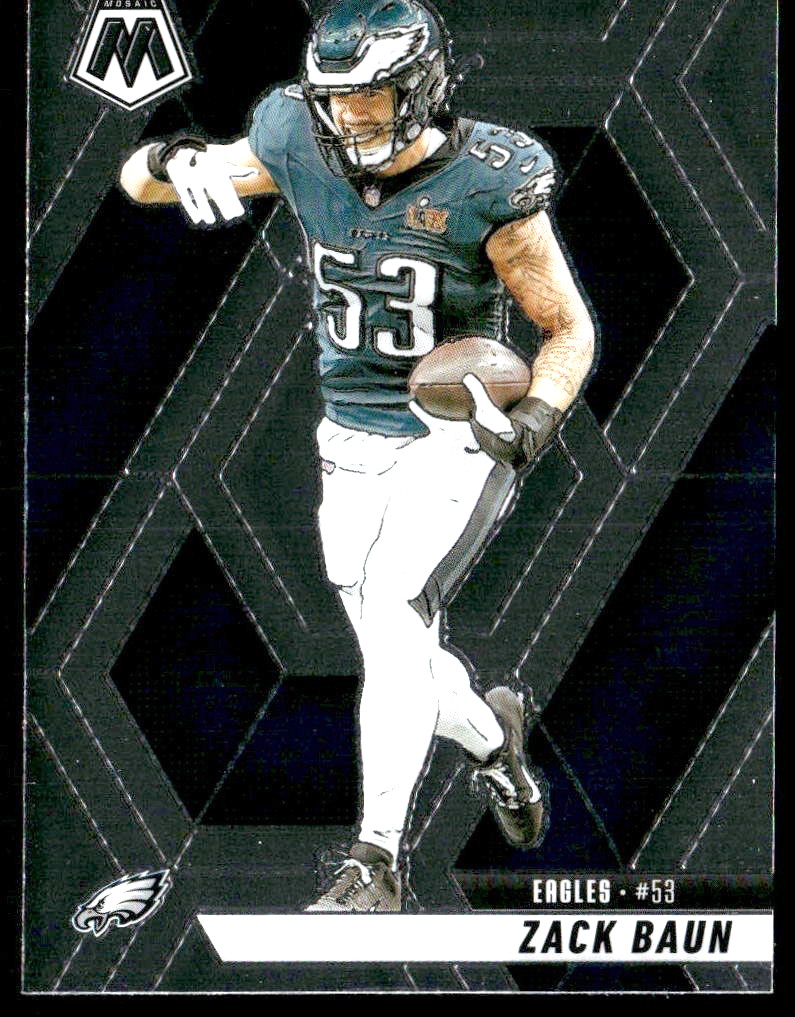 2025 Panini Mosaic Zack Baun #141 Philadelphia Eagles