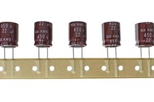 Nippon Chemi-Con Radial Aluminum Electrolytic Capacitor 450V 22uF 2pcs 
