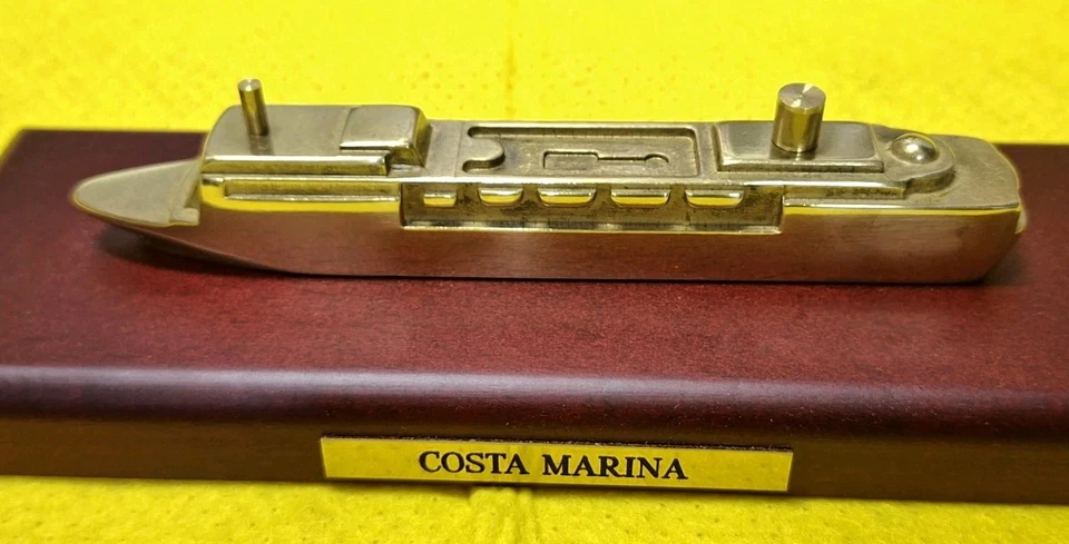 COSTA MARINA Kreuzfahrtschiff Schiffsmodell Modell Messing Costa Club OvP - Bild 2 von 4