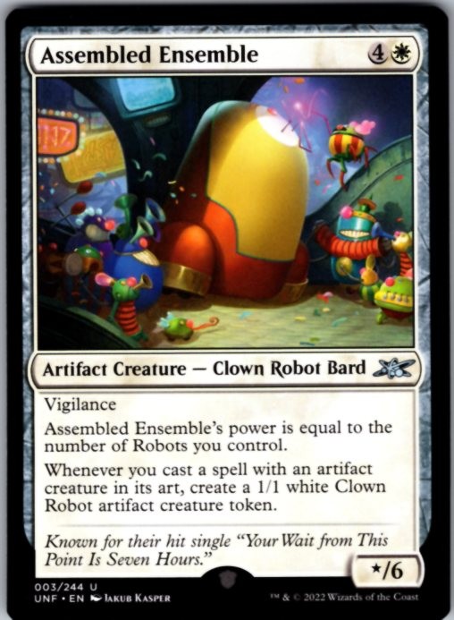 Assembled Ensemble 3 Uncommon Unfinity Magic: The Gathering Lightly Played