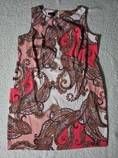 ALYX size 22w printed stretch twill dress sleeveless bright colors
