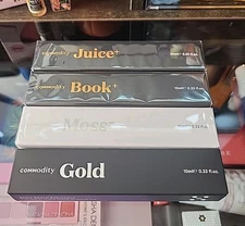 Lot Of 4 Commodity Moss- Gold Book+ Juice+ NEW 10 mL 0.33 oz EA NEW Layering Set