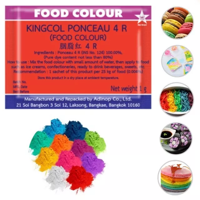 Food Coloring for Explosives Pack of 4