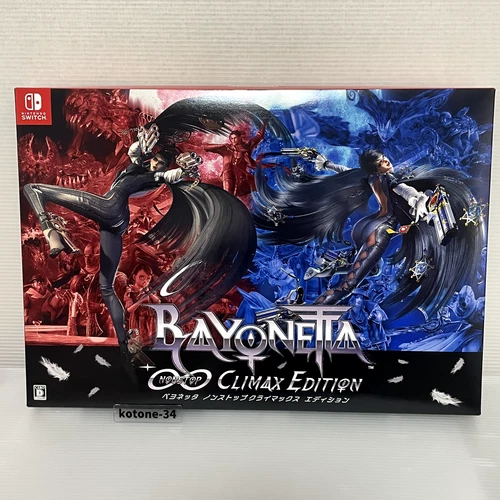 Nintendo Switch Bayonetta Non-stop CLIMAX EDITION Excellent Steelbook Cards CIB