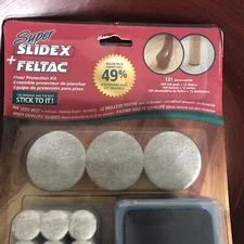 Madico Super Slidex+ Feltac Floor Protection Kit. 109 Felt Pads + 12 Sliders