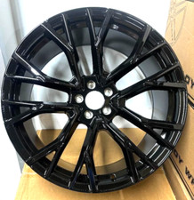 22" unbranded black alloy wheels fit bmw x5/x6/x7 wider rear + tyres g05/g06/g07