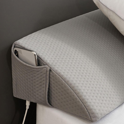 Bed Wedge Pillow for Headboard, Queen Size Headboard Pillow, Bed Gap Filler Clos