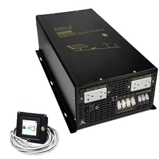 Pure Sine Wave Split Phase Inverter 10000W 24V to 120V 240V Solar Wired Remote