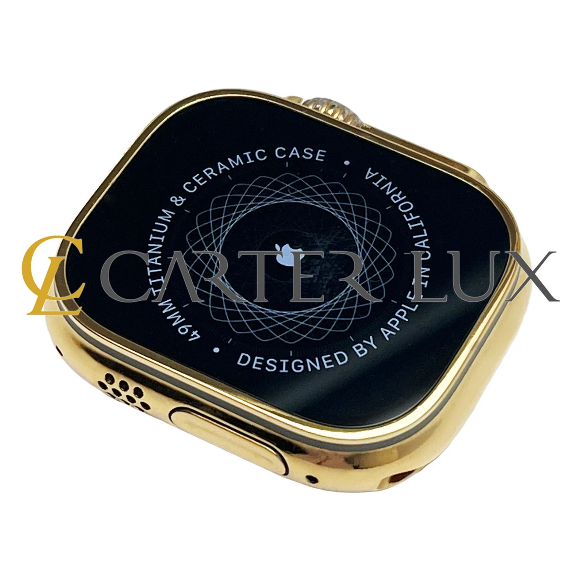 Custom 24k Gold Plated Apple Watch Ultra Titanium 49mm Body Only