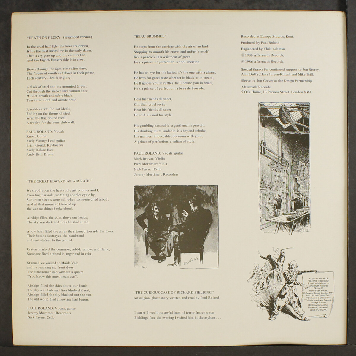 Paul RolandDeath or Glory Aftermath 12 " Simple 33 RPM eBay