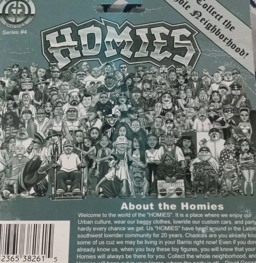 Juego de caja de 6 figuras vintage Homies serie #4 2002 difícil de encontrar Foto 3 de 4