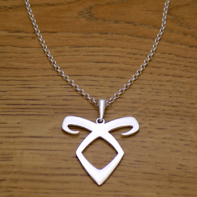 Solid 925 Sterling Silver Mortal Instruments Angelic Power Rune