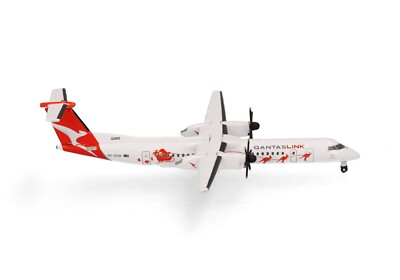 New! Herpa 538084 QantasLink DHC8-Q400 ''Dasher-8'', reg. VH-QOW  - 1:500 diecast