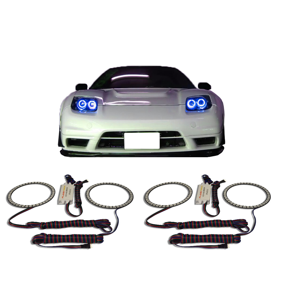 Bright Blue Angel Eye Headlight Halo kit for Acura NSX 02-05